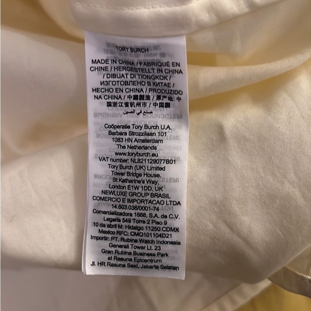 Tory Burch Cream Tunic with Brown and Blue Embroidery - Picture 11 of 12